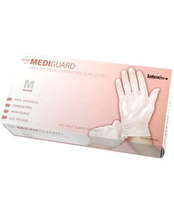 Medline Vinyl Powder-Free Exam Gloves - Medium (Case of 1000)