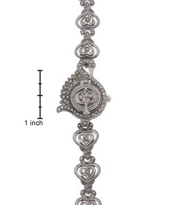 Geneva Platinum Antique Style Marcasite Watch