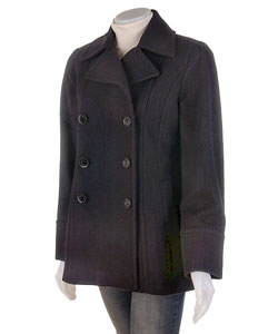 Anne Klein Double Breasted Wool Coat