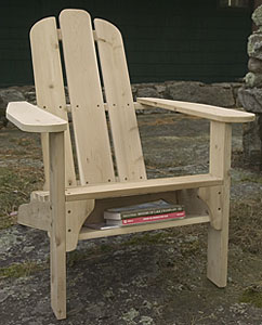 One-shelf Adirondack Chair