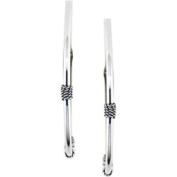 Sterling Silver Antique Hoop Earrings