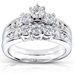 14k Gold 1ct TDW Round Diamond Wedding Ring Set (H-I, I1-I2)