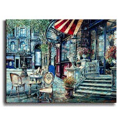 Paris Street Gallery-Wrapped Canvas Giclee Artwork