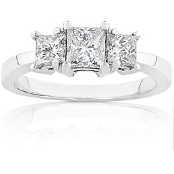 14k Gold 3/4ct TDW Diamond 3-stone Ring (H-I, SI1-SI2)