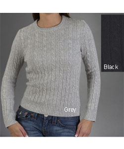 Prague Cable Crewneck Pure Cashmere Sweater