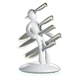 The Ex 5-piece Knife Set with Unique Holder