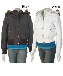Clove Down Faux Fur Hooded Jacket