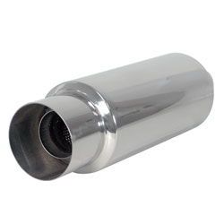 Netami 4-inch Bomb Racer Stainless Steel Muffler Exhaust