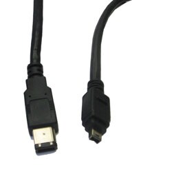 1394 FireWire 4-pin to 6-pin DV 6-foot Cable