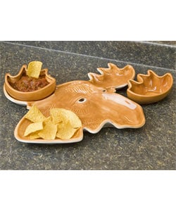 Elmer Moose Chip & Dip Serving Tray Set : Kitchen & Dining from Overstock.com :  set dining serving kitchen