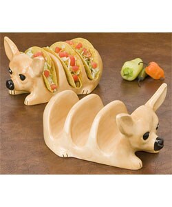 Tito Chihuahua Taco Holder Set