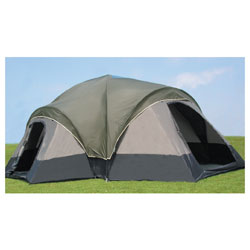 WFS 9-person Dome Tent with 3 Side Rooms
