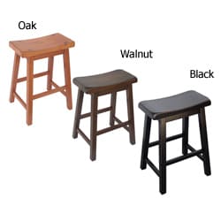 Saddle Seat 24-inch Counter Stools (Set of 2)