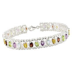 Sterling Silver Multi-gemstone Bracelet (Case of 6)