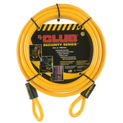 The Club 20-foot Yellow Security Cable