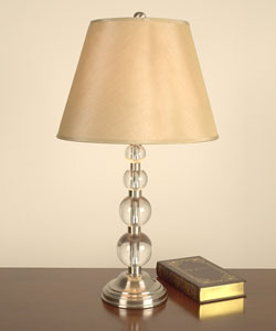 Triple Crystal Table Lamp