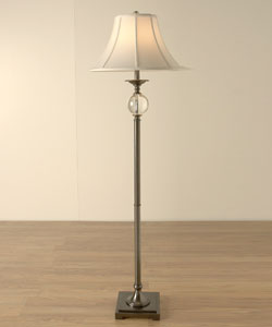 Glass & Metal Floor Lamp