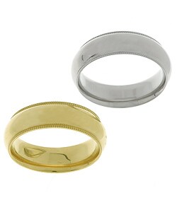 10k Gold 6 mm Millegrain Wedding Band (size 4-8.5)