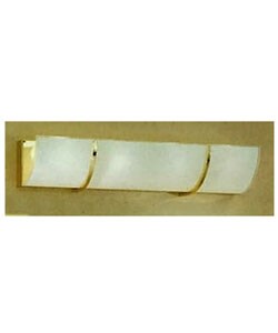 Kichler Brass and Textured Glass Vanity Light