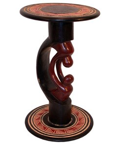Handcrafted Mother/ Child Table (Ghana)