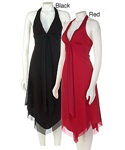Alyn Paige Tie Neck Halter Dress