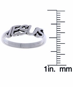 Jesus Sterling Silver Ring