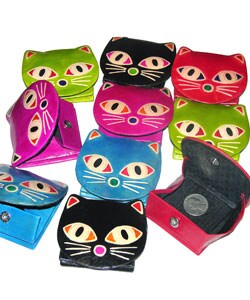 Set of 10 Charming Cat Coin Purse (India)