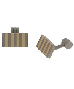 Titanium and 14k Gold Cufflinks
