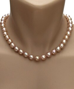 Cultured Freshwater Pink Pearl Necklace (10-11mm/18in)