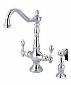 Dallas Lever Handle Kitchen Faucet with Sprayer