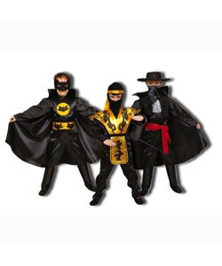 3-in-1 Costume Set - Ninja, Musketeer, Cat Boy