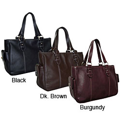 Sophisticated Leather Shopper Handbag