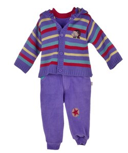 Rumble Tumble Infant Boy's Striped Sweater Set