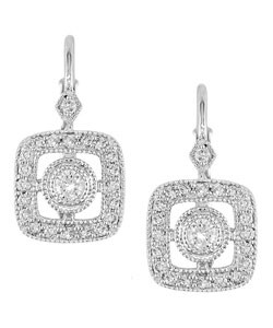 14k White Gold 1/2ct Diamond Earrings