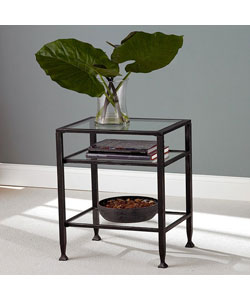 Bunch Metal Glass End Table