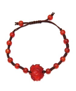 Agate Lotus Flower Bracelet (China)