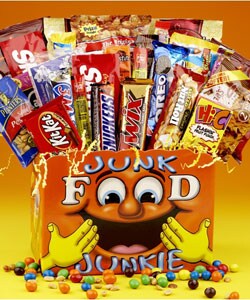 Junk Food Junkie Gift Basket
