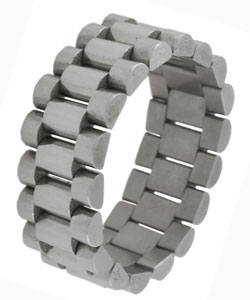Stainless Steel Watch Band-style Ring