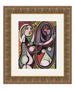 Pablo Picasso Girl Before a Mirror Framed Art Print