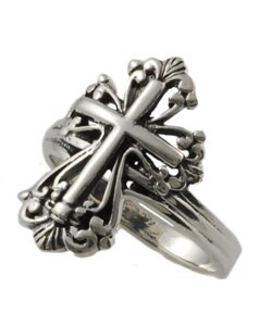 Sterling Silver Elegant Cross Ring