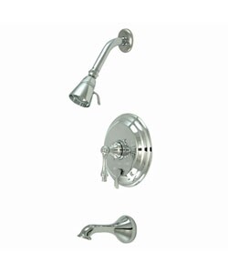 Chrome Vintage Tub & Shower Faucet Set