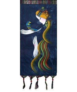 Handmade Chinese Happy Bird Tapestry (China)