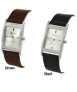 Geneva Platinum Men's Rectangle Fashion Watch