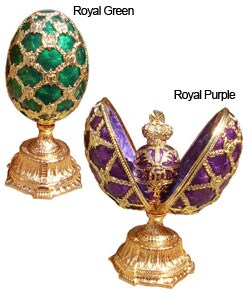 Faberge-style Collectible Enameled Egg