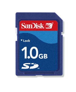 Sandisk 1GB Secure Digital (SD) Memory Card