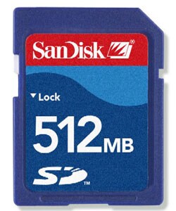 Sandisk 512MB SD Card