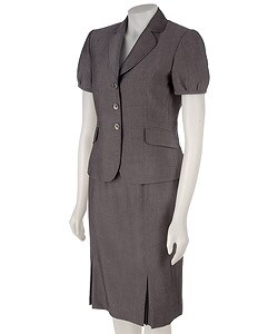 Tahari ASL by Arthur S Levine 2-piece 3-button Skirt Suit