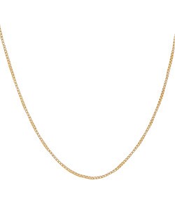 14k Yellow Gold Box 14-inch Necklace