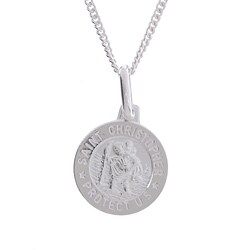 Child's Sterling Silver St Christopher Medal