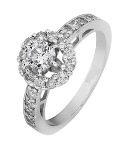 14k White Gold 1ct TDW Round Diamond Ring (H-I, I1)